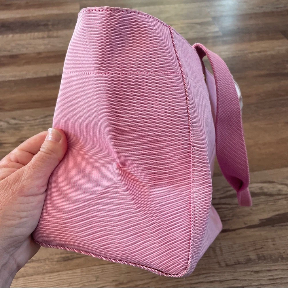 Kate Spade pink canvas baby tote bag